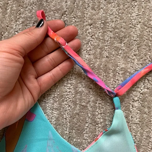 Everly floral and bright sundress - Picture 2 of 4